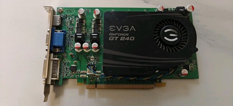 EVGA NVIDIA GeForce GT 240 1GB DDR5 Video Card 01G-P3-1246-LR 
