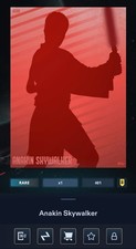 AWARD CARD ANAKIN DAILY CLASSIC SILHOUETTE W3 RARE RED 25 TOPPS STAR WARS TRADER