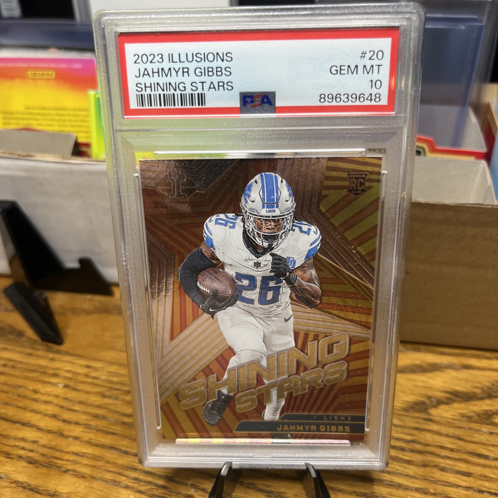 Jahmyr Gibbs Panini Illusions Shining Stars #20 Base