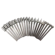 Drilax 20-Pc Diamond Rotary Tool Bits Set | 120 Grit Engraving & Carving Burr...