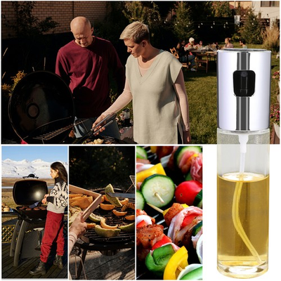 #ad Stainless Steel Olive Oil Sprayer Mister – Refillable Cooking Spray Bottle 100ml $8.09