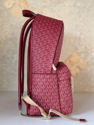 MICHAEL KORS バックパック Michael Kors Slater Large Chain Backpack MK Cherry Multi | eBay