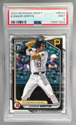 136971833 Konnor Griffin 2024 Bowman Draft #BD-22 1st RC PSA 9