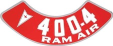 Air Cleaner Decal 400-4v Ram Air For 1967-1981 Pontiac Firebird Trans Am