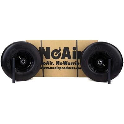 NoAir  (2) Flat Free Tire Assemblies 13x6.50-6 Fits Ferris 5109035