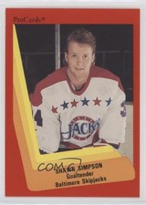 1990-91 ProCards Shawn Simpson #215 0q3