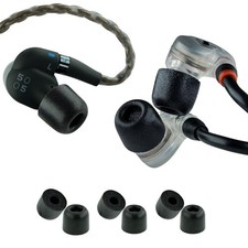 Comply 500 Core Series Memory Foam Replacement IEM Ear Tips Medium, Black