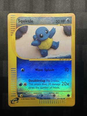Pokémon TCG Expedition Base Set Squirtle 131/165 Reverse Holo Card 2002 Played