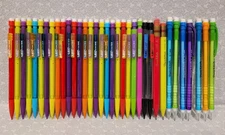 Bic Papermate Colorful Neon Mechanical Pencil 1.3mm 0.7mm HB #2 Lot 30+ Pcs