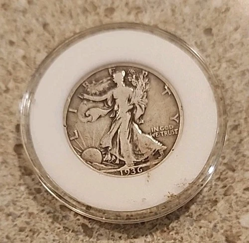 1936 Silver Walking Liberty Half Dollar Lot444