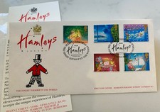 G.B. 1987 Christmas set on CoverCraft First Day Cover, Hamleys London W1
