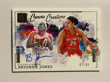 Brionna Jones 2025 Impeccable WNBA #CC-BJ Canvas Creations On Card Auto #/99
