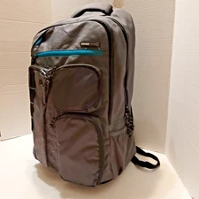 Swiss Tech Men's Grey/Black Laptop Backpack Travel Bag