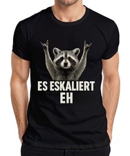 It Escalates Eh Raccoon Rocker Party Humor Vintage Retro Funny Mens T-Shirt