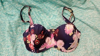 10AU 36EU 6USA Seafolly Australia Multicoloured Floral 10DD Bikini Top