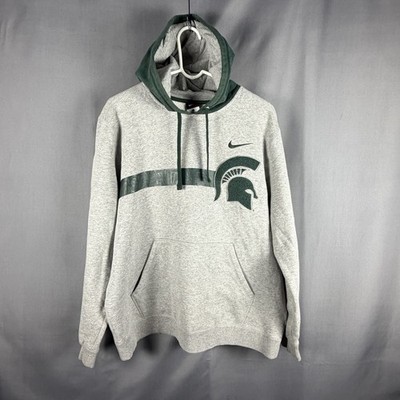 Nike Team Michigan State Spartans Hoodie Mens Medium NCAA Football Sweatshirt
