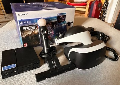Sony PlayStation VR Brille, Inkl. Resident Evil, PS Worlds, Kamera, Controller