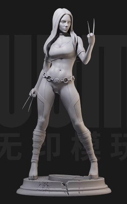 1/24 Resin Figure Beauty  Girl warrior Unpainted Unassembled 6604-5