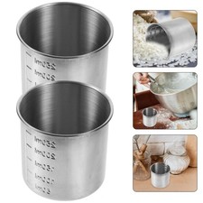 250/350ML Stainless Steel Measuring Cup with Scale Baking Container  Laboratory
