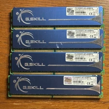 2 Two Kits) G.Skill F2-5300CL4D-4GBPQ (4 x 2gb) PC2-5300 667Mhz DDR2  Memory RAM