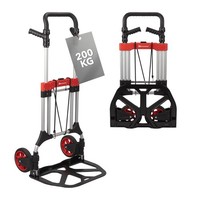 WerkzeugköNig® Sackkarre 200 Kg Aluminium Transportkarre Teleskopgriff Klappbar