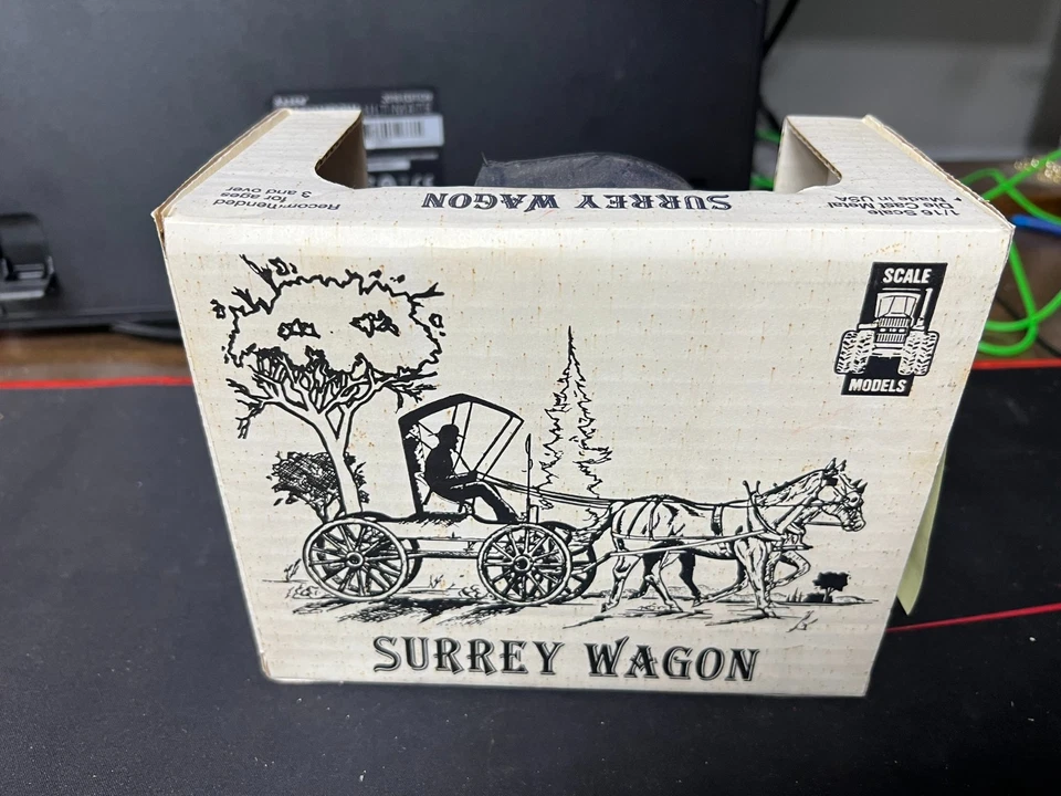 Vtg ERTL Diecast 1/16 Allison Chalmers Surrey Wagon #FT- 0497 New In Box RARE V1 - Image 3 of 4