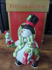 Fitz And Floyd " Holiday Howard No. 3 " Ceramic Statue. With Box.