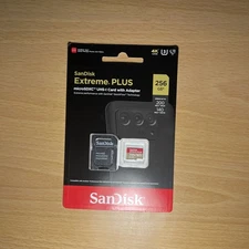 SanDisk Extreme Plus 256GB MicroSDXC UHS-I Memory Card with Adapter