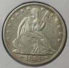 New Listing1854 50c Seated Liberty Half Dollar ** TE1854