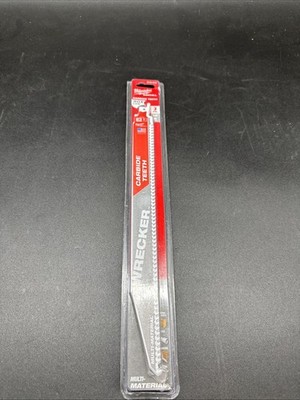 Milwaukee 12Inch 6 Tpi The Wrecker With Carbide Teeth Sawzall Blade 3Pk
