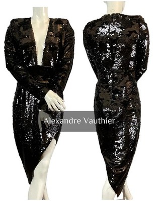 Abendkleid Pailletten Alexandre Vauthier Größe 38