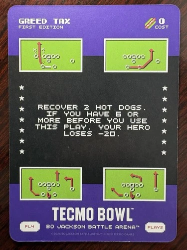 2026 Bo Jackson Battle Arena Tecmo Bowl Greed Tax Play 4 #PL4 SSP Plays