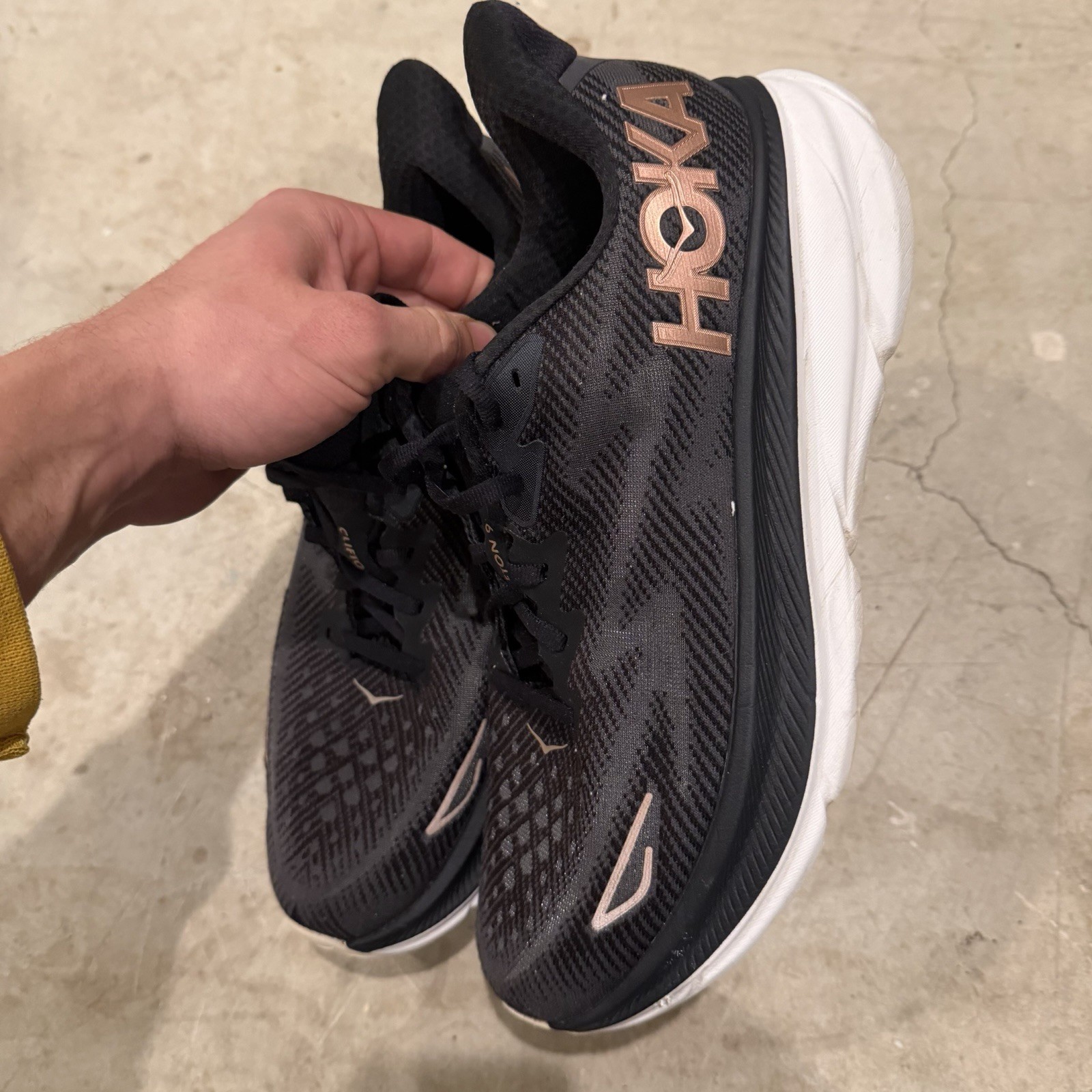 Hoka One One Clifton 9 Blk Rose Running Shoes Women's Size 10B 1127896BRGL thumbnail 6