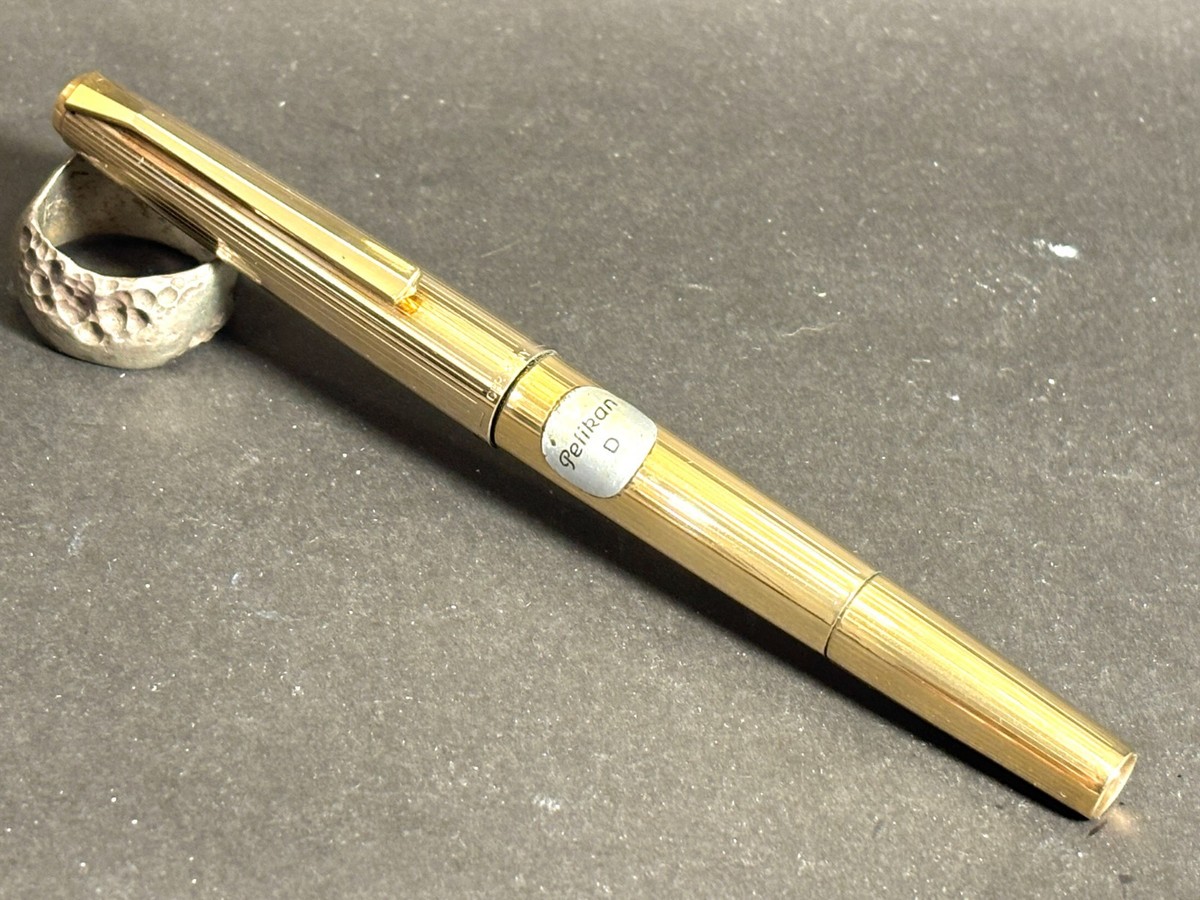 【ヴィンテージ】PELICAN 60 ROLLED GOLD 万年筆 Pelikan 60 Rolled Gold Piston Model Fountain pen - D Nib