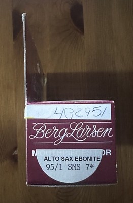 Berg Larsen Alto Sax MPC, Ebonite 95/1 SMS, 7* new old stock, original packaging