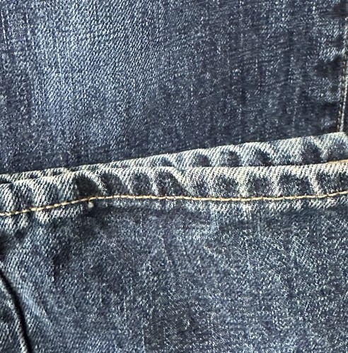 Polo Ralph Lauren Selvedge Jeans Mens 34X34 Redline Varick Slim 625 Blue 90s Y2K - Picture 5 of 17