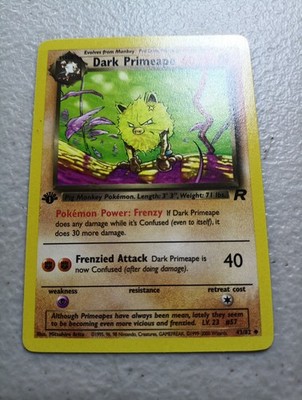 Dark Primeape 43/82 Team Rocket Regular First Edition