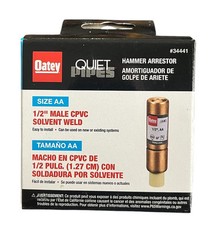Oatey Quiet Pipes Male Straight AA Hammer Arrestor CPVC 1/2" 34441 Solvent Weld