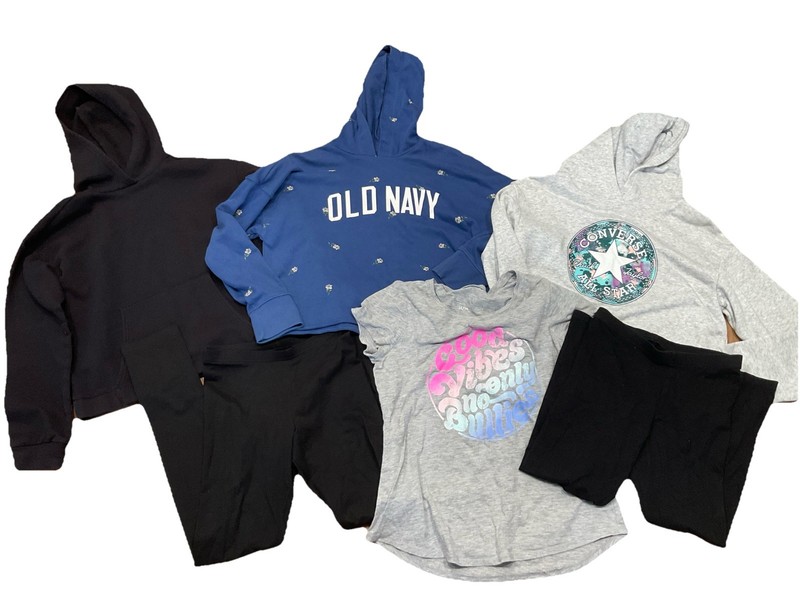 Lot Of Girls 14-16 Sweatshirts Leggings Hoodies Converse Old Navy