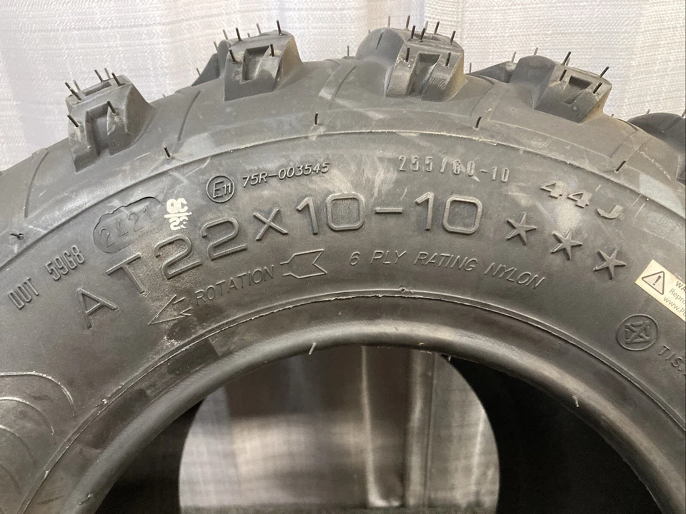 NEW GENUINE AMS 1020-3520 SWAMP FOX 22X10-10 44J 6 Ply TL ATV/UTV TIRE - Image 4 of 4