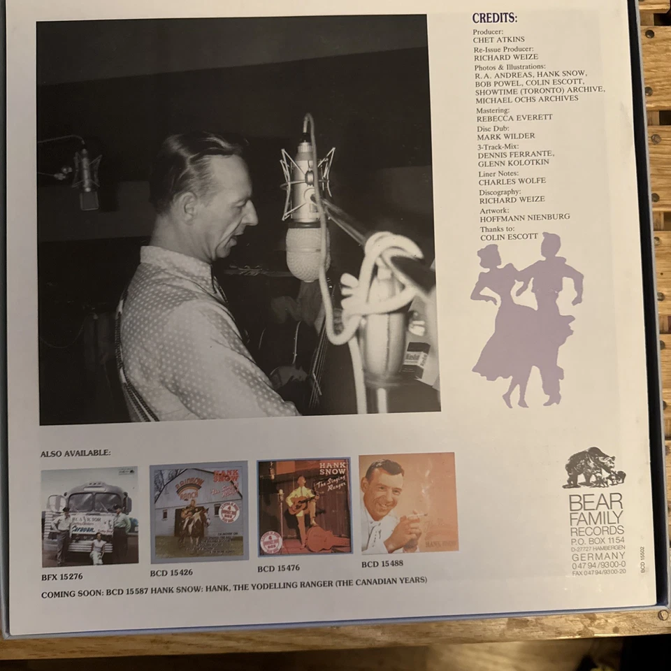 Hank Snow ‘The Singing Ranger Vol 3’ 12 CD Box Set NM Condition Foto 4 de 4