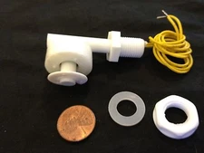  White PP Liquid Water Level Sensor Right Angle Float Switch n/c n/o  b21
