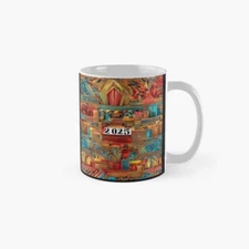 Resolution, future pattern, year 2025 23 Classic Mug , Gift For Family