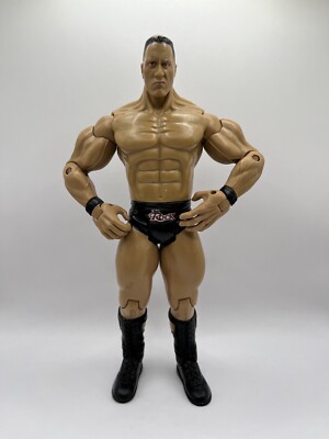 WWE 2003 Jakks Pacific Dwayne THE ROCK Johnson Wrestling Action
