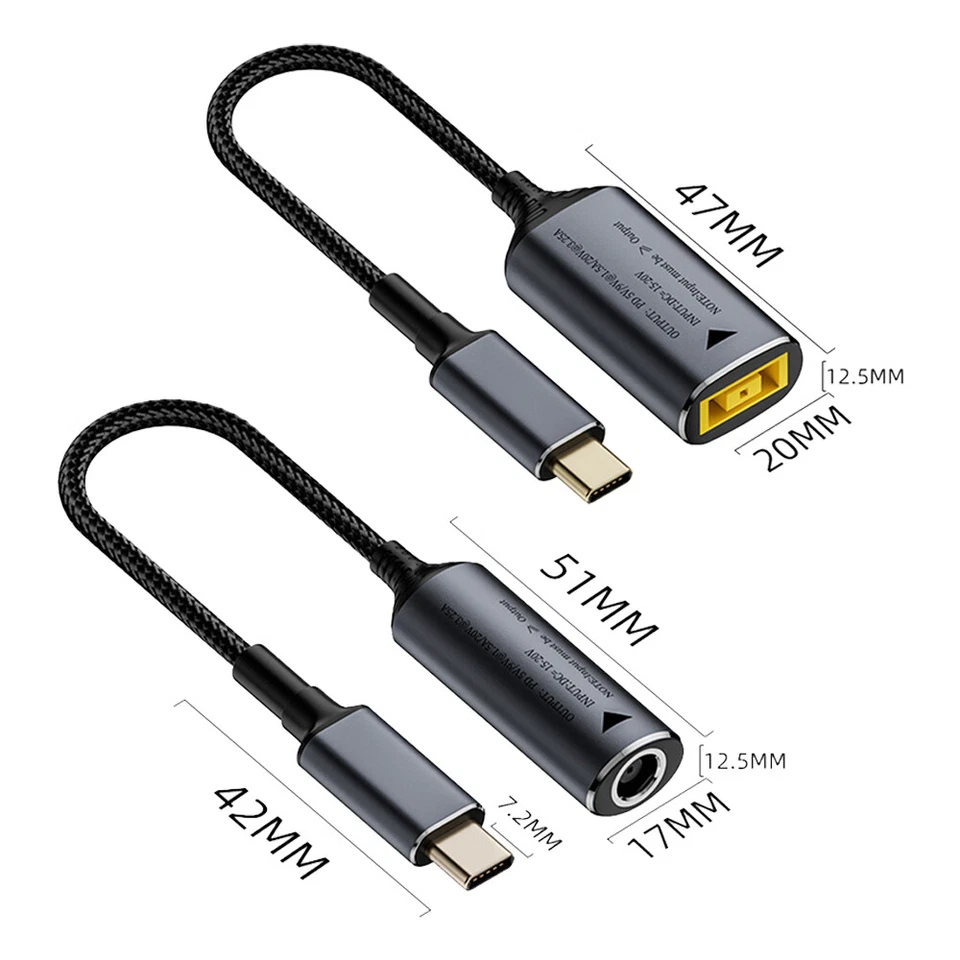 5-15 140W Laptop Charger TO USB Type C PD Power Converter Charging Cable Adapter - Image 3 of 4