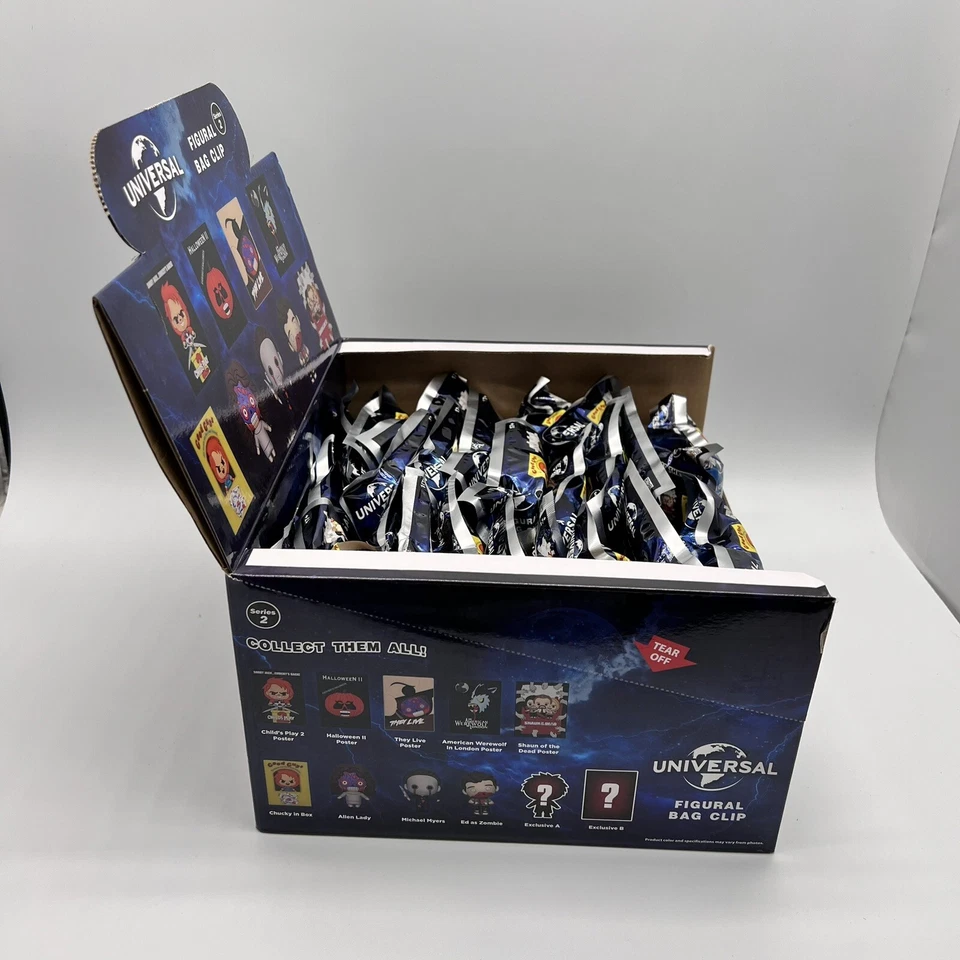 Universal Horror Vault Figura 3D Bolsa Clip Serie 2 Estuche Completo De 24 Nuevo Foto 4 de 4