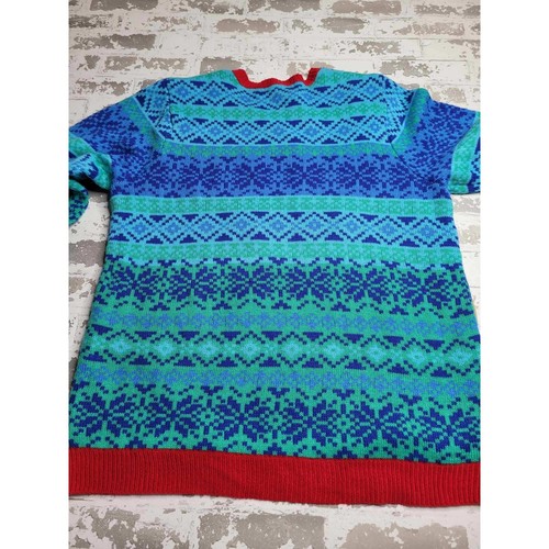 3691 Jolly Sweaters Tropical Christmas Sweater Flamingo Women's XL - Imagen 2 de 6