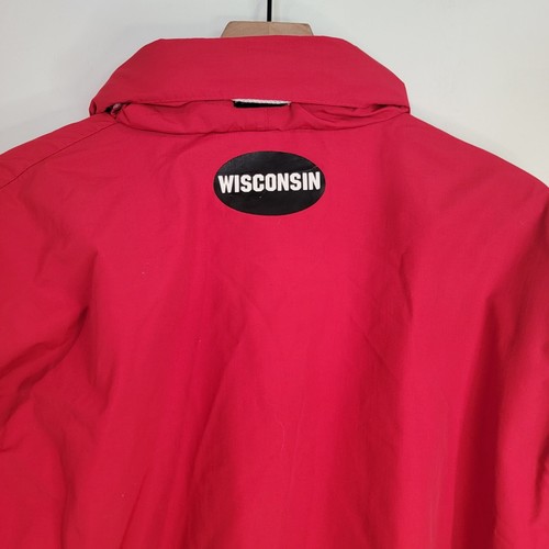 Vintage Reebok Wisconsin Badgers Jacket Windbreaker Made In USA Zip Up - Picture 5 of 13