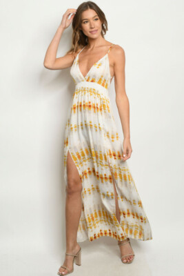 chinese dress ladies Zen - Tie Dye Kaftan Dress - Maxi Summer Dress main image 0