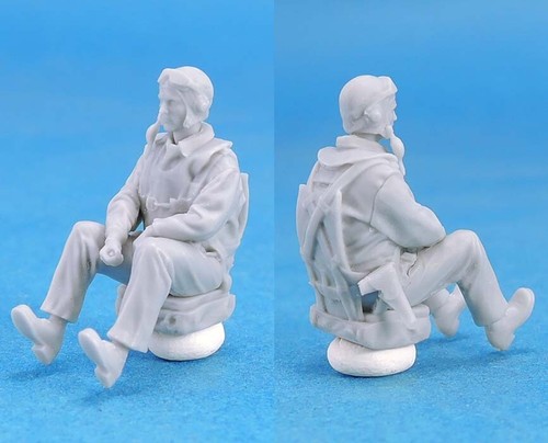 1/48 Legend Production WW2 US Navy Pilot & Rear Gunner Set I (4 Heads) #LF4824 - Picture 9 of 10
